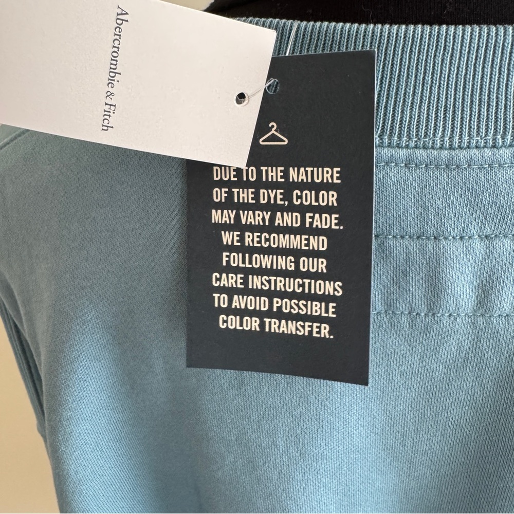 Abercrombie & Fitch Men’s Tall Sweatshirt – Size L Tall – Light Blue – NWT - Picture 5 of 7